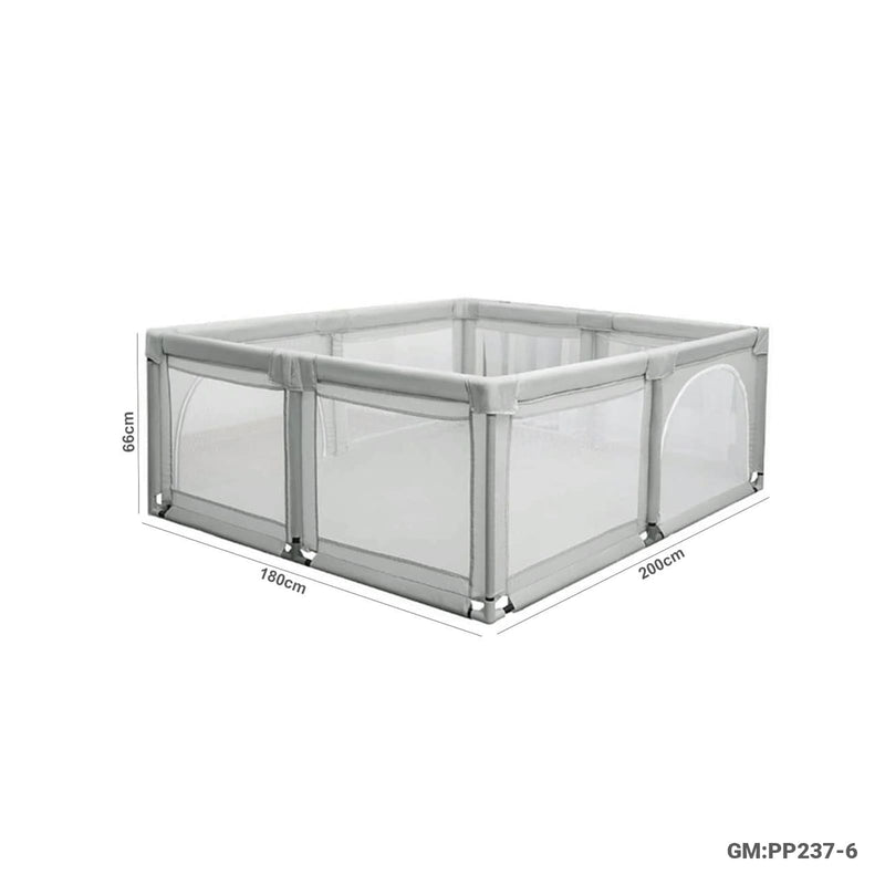 XXL Baby Playpen 200×180×66cm Safe Indoor Play Yard for Toddlers | GM:PP237-6