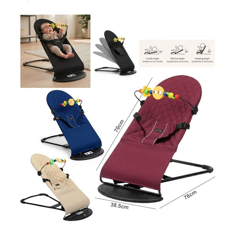 Foldable Baby Bouncer Chair with Toy Bar | rc141-05