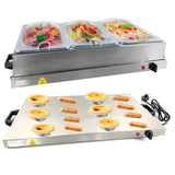 AVEVA | 3-Pan Electric Food Warmer | AV-DFW3P