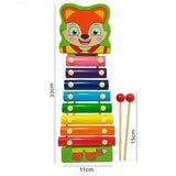 Kids Wooden Colourful Xylophone Musical Toy Fox | ed308-3