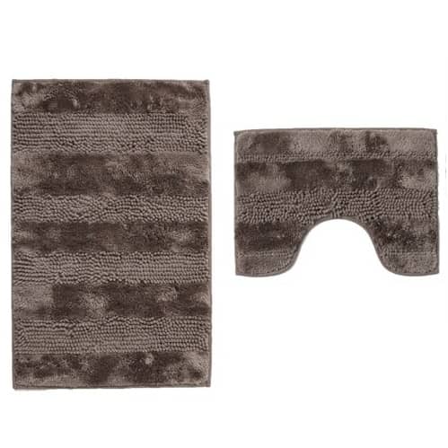 2Pc U-Shaped Non-Slip Bathroom Rugs | DT-1169