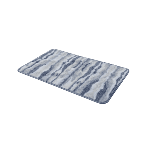 Non-Slip Soft Floor Rug Mat for Door Bathroom Near Sofa Bedroom Kitchen Blue Gray And White |  DT-1168