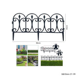 1Pc Black Plastic Stake Fences for Garden Border Interlocking Flexible Lawn Panel | Deco 21-20
