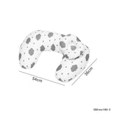 U-Shaped Nursing Breastfeeding Pillow Gray Cloud | mc180-2