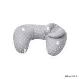 U-Shaped Nursing Breastfeeding Pillow Gray and Whit | mc180-2