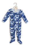 1Pcs Zipper Baby Footie Comfortable Sleep Wear Dark Blue | cl200-2