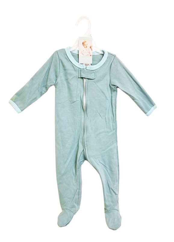 1Pcs Zipper Baby Footie Comfortable Sleep Wear Blue | cl200-2