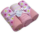 Hooded Towels for Baby 3pcs set Light Pink | cl186-3