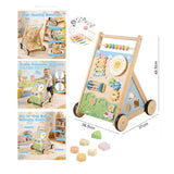 Wooden Baby Walker with Educational Activity Toys Interactive Developmental | SH295-19
