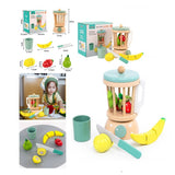 Kids Wooden Blender Toy Fruit Cut Play House Juicer | SH295-21
