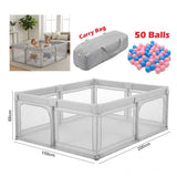 Baby Playpen, Play Yards for Indoor & Outdoor with Breathable Mesh Gray | PP237-14