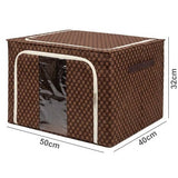 Foldable Wardrobe Clothing Storage Organizer Bag Brown | 285-02