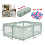 Baby Playpen, Play Yards for Indoor & Outdoor with Breathable Mesh Green | PP237-13