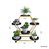 Metal Rolling Plant Pots Rack | Deco32
