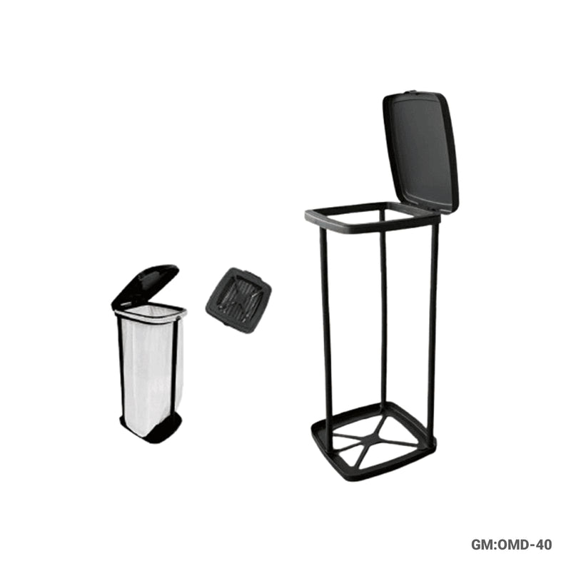 Adjustable Height Foldable Plastic Trash Bag Holder | OMD-40