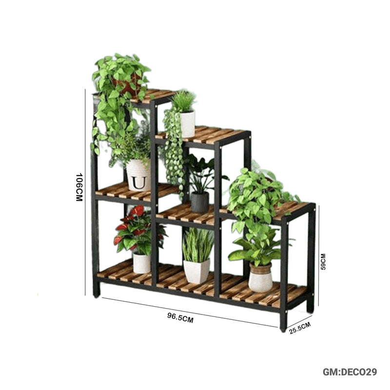 Wooden Flower Pot Stand | Deco29