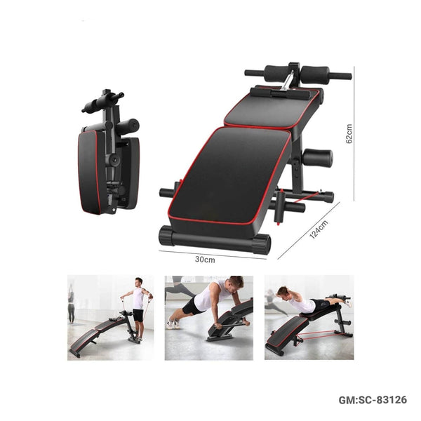 FOLDABLE SIT UP BENCH (Adjustable Multifunctional Abdominal Bench Press for Muscle Exercise) | SC-83126
