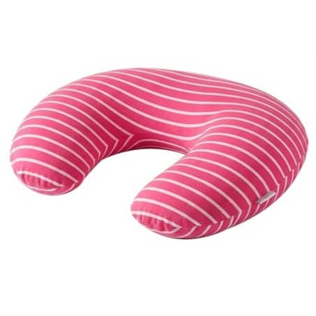 Full Round Massage Table Bolster Pillow Pad Pink and White | am353-2