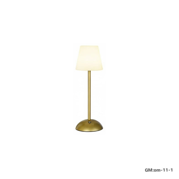 Portable Bedside Lamp (Rechargeable Table Lamp Nightlight Clear Bar Bedside Atmosphere for Bedroom Novelty Design) Gold | OM-11-1