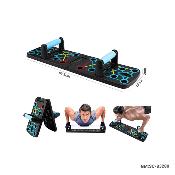 Foldable Push-Up Board (Multi-Functional Dip Stands for Use Body Building & Strength Training) | SC-83280