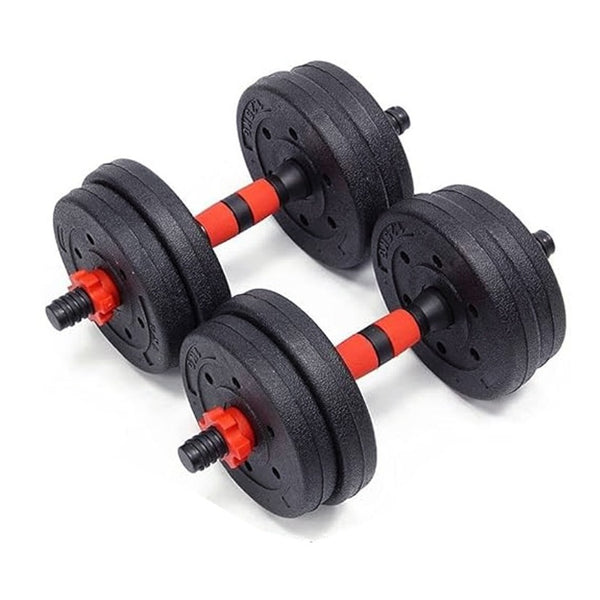 Multifunctional Dumbbell Set (2-1 Dumbbell, Barbell, Adjustable Weights, with Connecting Rod - 10KG) | SC-80015-10