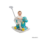 2in1 Kids Rocking Horse with Push Handle Bike (Suitable age: 1-36M Load: 25kg) Dark Blue | sw230-3