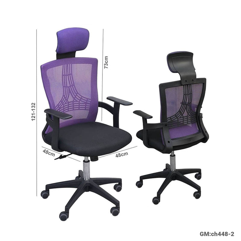 comfortable& ergonomic office chair Purple | ch448-2
