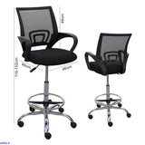 Receptionist Office High Chair Ergonomic Mesh & Adjustable Height | ch411-4