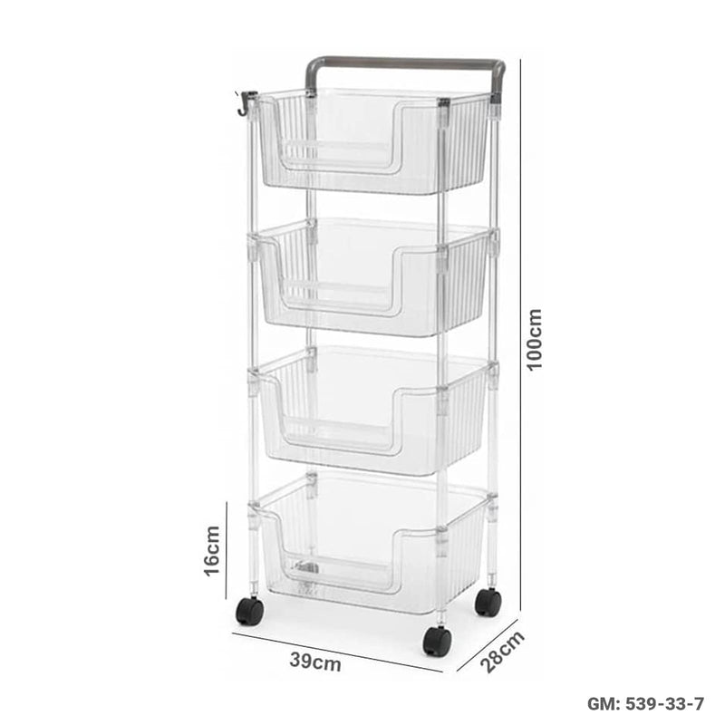 Multifunctional Rolling Storage Shelves Cart | 539-33-7