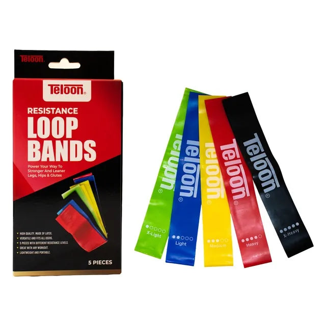 TELOON | 5 pcs Resistance Loop Band Set | 11602159