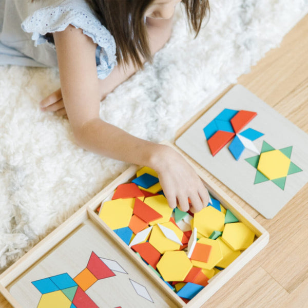 MELISSA & DOUG | Pattern Blocks and Boards Classic Toy 3+ years | 46010029