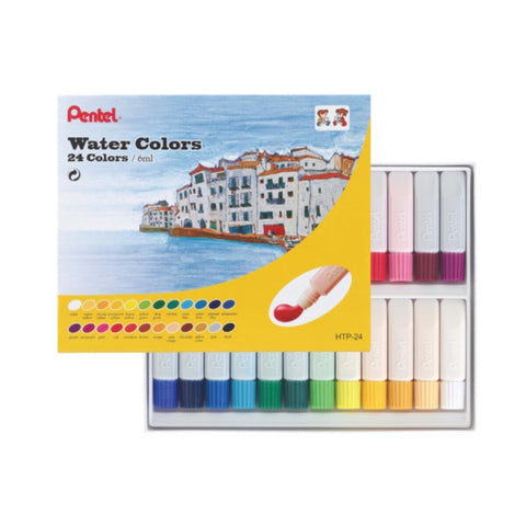 PENTEL | Water Colors 24-Color Set | PE-HTP-24E