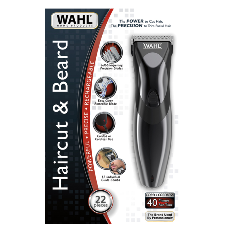 WAHL | Haircut & Beard Hair Cutting Kit | 9639-827