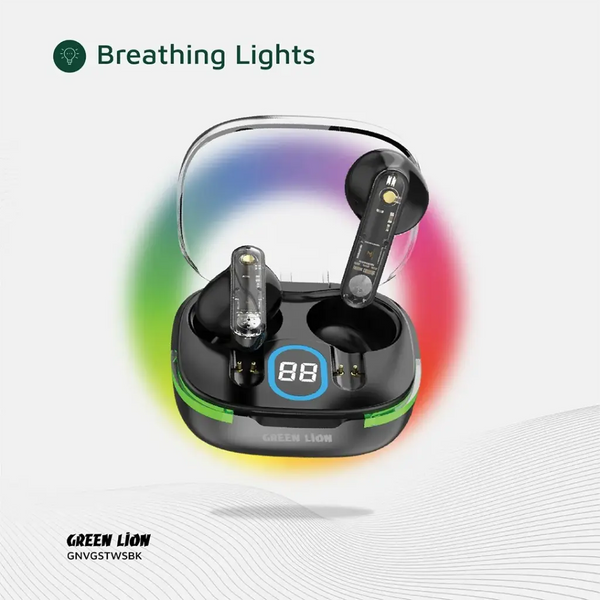 GREEN LION | VEGAS True Wireless Earbuds Black | GNVGSTWSBK