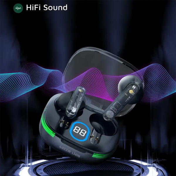 GREEN LION | VEGAS True Wireless Earbuds Black | GNVGSTWSBK