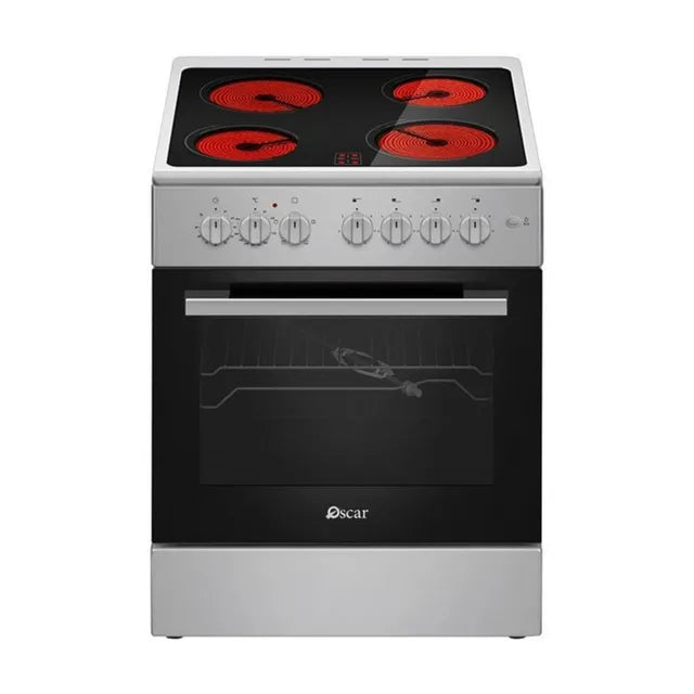 أوسكار | موقد طهي سيراميك فيترو فضي ٦٠×٦٠ | OCR6060VC