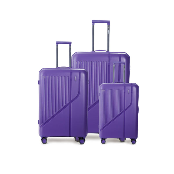 TRAVELLER | Alpha 3PCS PP 8 Wheel Trolly 20"24"28" | TR3348