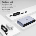 BENFEI | 12-in-1 USB Type-A USB Type-C Docking Station with Dual HDMI Display | 000347grey