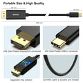 BENFEI | USB C to DisplayPort 3 Feet Cable | 000128black-3f
