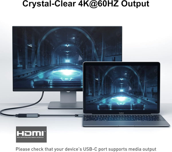 BENFEI | USB C to HDMI Adapter Thunderbolt 3/4 Compatible | 000208grey