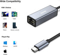 BENFEI | USB-C to Ethernet Adapter Thunderbolt 3/4 | 000269grey