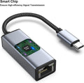 BENFEI | USB-C to Ethernet Adapter Thunderbolt 3/4 | 000269grey