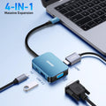 BENFEI |  USB C HUB 4in1 USB Type-C to HDMI VGA Adapter | 000310blue