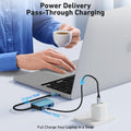 BENFEI |  USB C HUB 4in1 USB Type-C to HDMI VGA Adapter | 000310blue