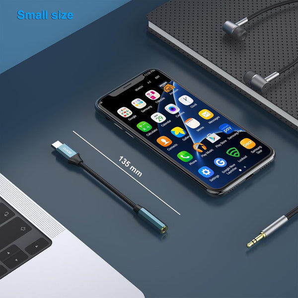 BENFEI | USB C to Audio Jack Adapter with DAC chipset USB-C to 3.5mm | 000349blue