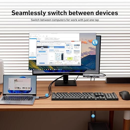 BENFEI | HDMI 2.1 KVM Switch | 000355grey