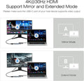 BENFEI | USB C Hub 5-in-1 with 4K HDMI Certified | 000360grey