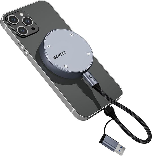 BENFEI | 10 Gbps Magnetic M.2 NVME SSD Enclosure Supports | 000373grey