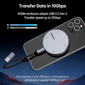 BENFEI | 10 Gbps Magnetic M.2 NVME SSD Enclosure Supports | 000373grey