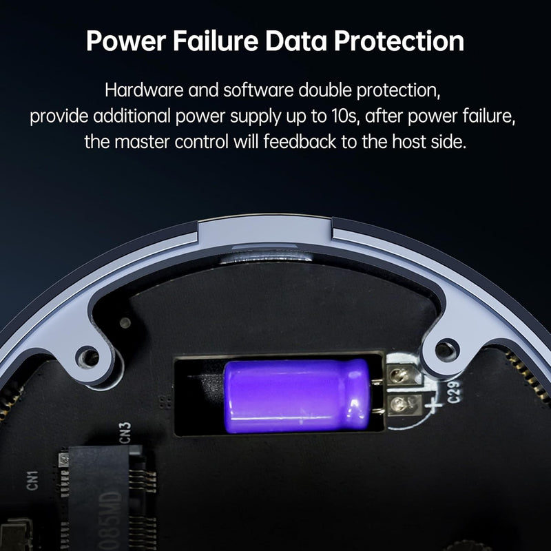 BENFEI | 10 Gbps Magnetic M.2 NVME SSD Enclosure Supports | 000373grey
